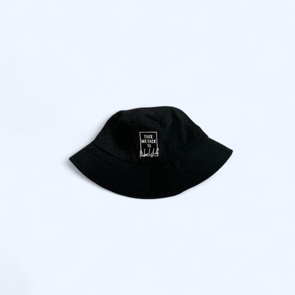 Black cotton bucket‎ hat by Robin Ruth